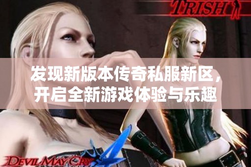 发现新版本传奇私服新区，开启全新游戏体验与乐趣