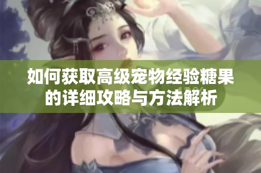 如何获取高级宠物经验糖果的详细攻略与方法解析