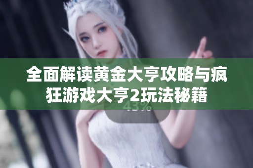 全面解读黄金大亨攻略与疯狂游戏大亨2玩法秘籍
