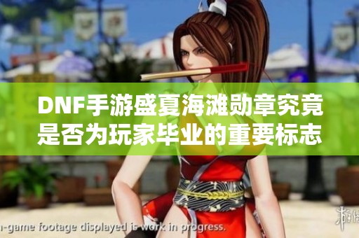 DNF手游盛夏海滩勋章究竟是否为玩家毕业的重要标志