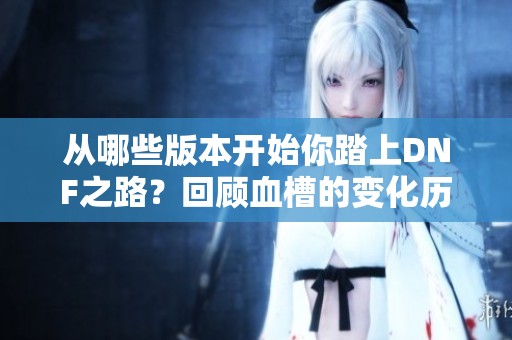 从哪些版本开始你踏上DNF之路？回顾血槽的变化历程