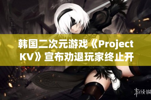 韩国二次元游戏《Project KV》宣布劝退玩家终止开发