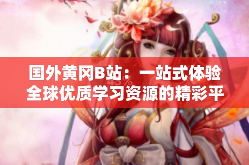 国外黄冈B站：一站式体验全球优质学习资源的精彩平台