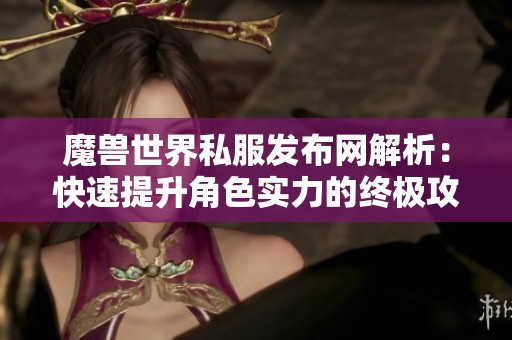 魔兽世界私服发布网解析：快速提升角色实力的终极攻略