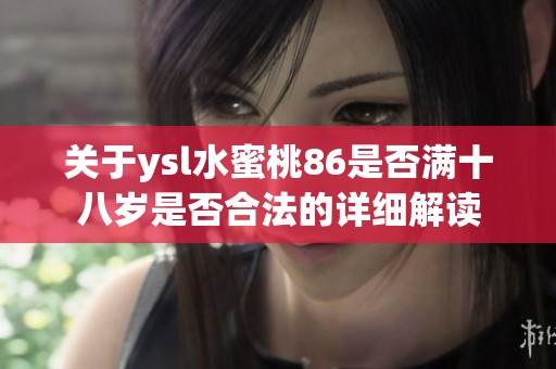 关于ysl水蜜桃86是否满十八岁是否合法的详细解读