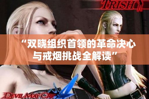 “双晓组织首领的革命决心与戒烟挑战全解读”