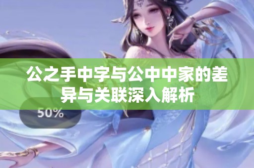 公之手中字与公中中家的差异与关联深入解析