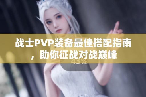 战士PVP装备最佳搭配指南，助你征战对战巅峰