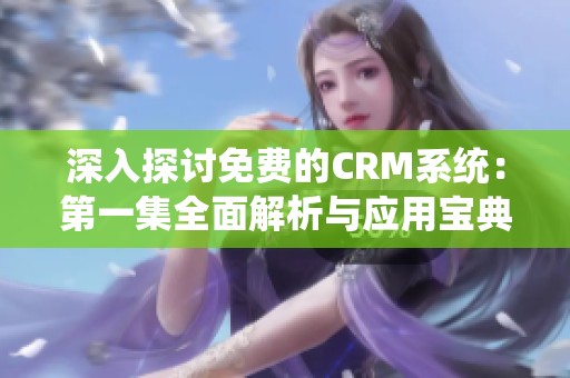 深入探讨免费的CRM系统：第一集全面解析与应用宝典