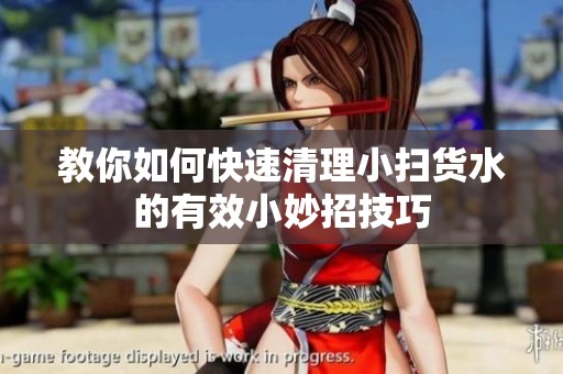 教你如何快速清理小扫货水的有效小妙招技巧