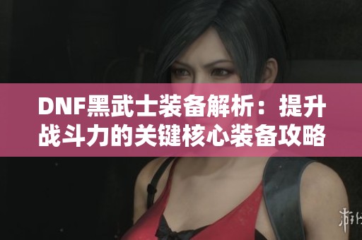 DNF黑武士装备解析：提升战斗力的关键核心装备攻略