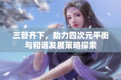 三管齐下，助力四次元平衡与和谐发展策略探索