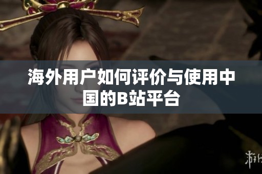 海外用户如何评价与使用中国的B站平台