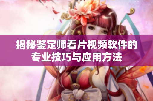 揭秘鉴定师看片视频软件的专业技巧与应用方法