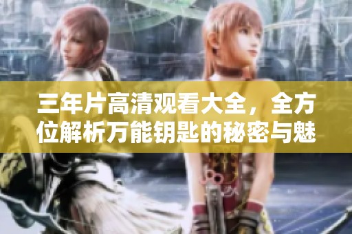 三年片高清观看大全，全方位解析万能钥匙的秘密与魅力