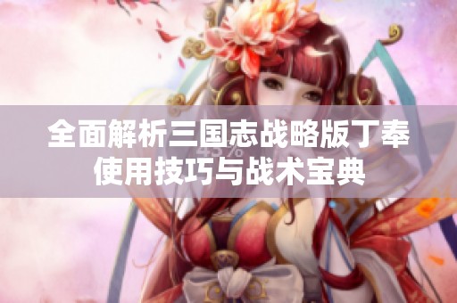 全面解析三国志战略版丁奉使用技巧与战术宝典