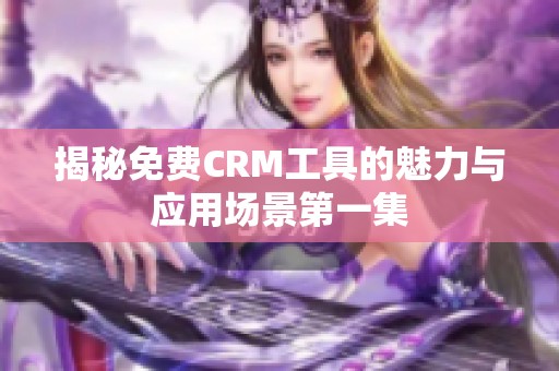 揭秘免费CRM工具的魅力与应用场景第一集