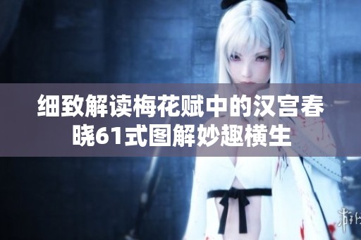 细致解读梅花赋中的汉宫春晓61式图解妙趣横生