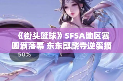 《街头篮球》SFSA地区赛圆满落幕 东东麒麟寺逆袭摘冠