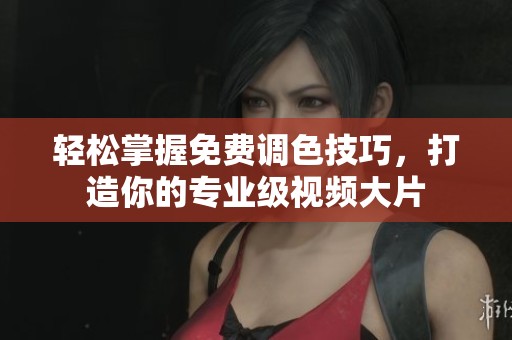 轻松掌握免费调色技巧，打造你的专业级视频大片