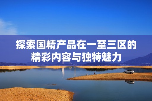 探索国精产品在一至三区的精彩内容与独特魅力