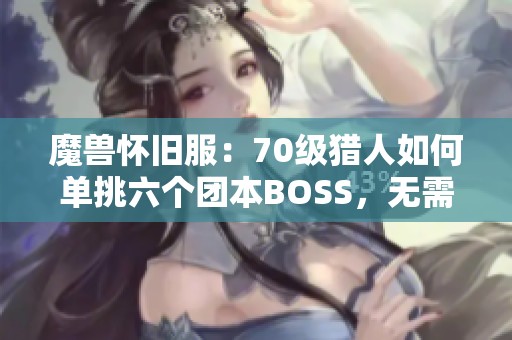 魔兽怀旧服：70级猎人如何单挑六个团本BOSS，无需装备要求！