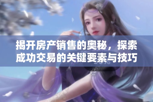 揭开房产销售的奥秘，探索成功交易的关键要素与技巧