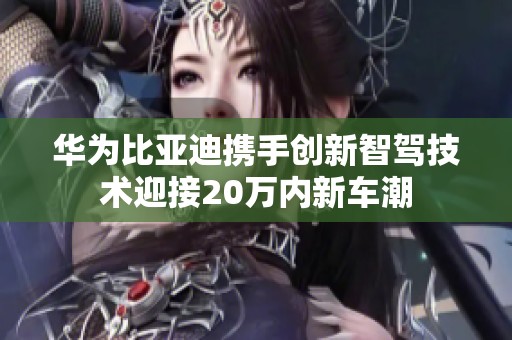 华为比亚迪携手创新智驾技术迎接20万内新车潮