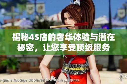 揭秘4S店的奢华体验与潜在秘密，让您享受顶级服务