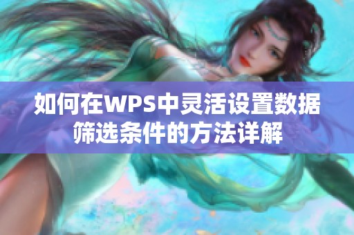 如何在WPS中灵活设置数据筛选条件的方法详解