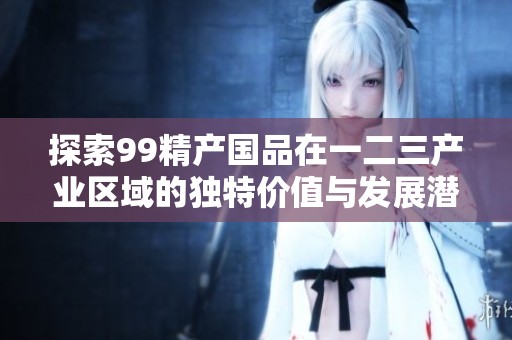探索99精产国品在一二三产业区域的独特价值与发展潜力