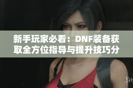 新手玩家必看：DNF装备获取全方位指导与提升技巧分享