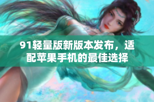 91轻量版新版本发布，适配苹果手机的最佳选择