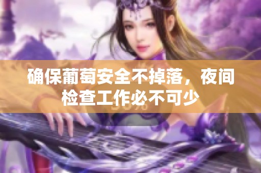 确保葡萄安全不掉落，夜间检查工作必不可少