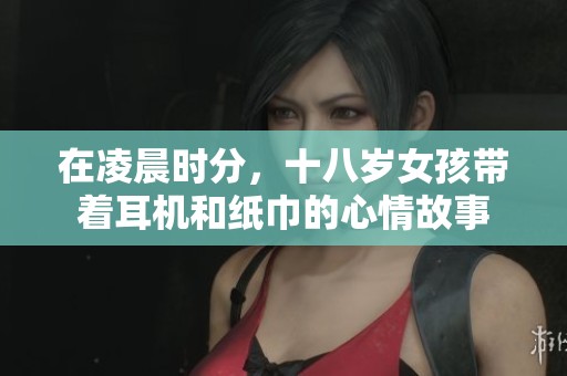 在凌晨时分，十八岁女孩带着耳机和纸巾的心情故事