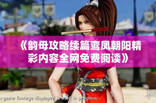 《韵母攻略续篇鸾凤朝阳精彩内容全网免费阅读》