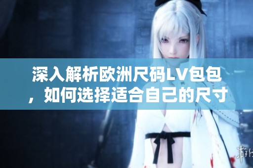 深入解析欧洲尺码LV包包，如何选择适合自己的尺寸