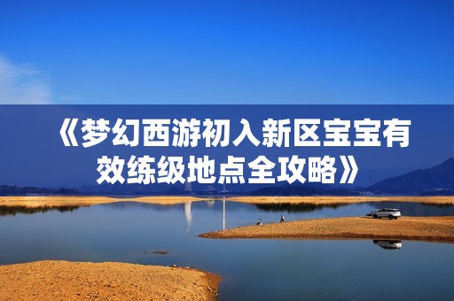《梦幻西游初入新区宝宝有效练级地点全攻略》