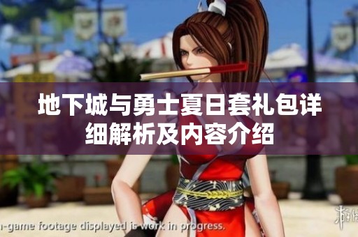 地下城与勇士夏日套礼包详细解析及内容介绍