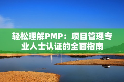 轻松理解PMP：项目管理专业人士认证的全面指南