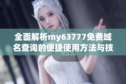 全面解析my63777免费域名查询的便捷使用方法与技巧