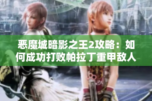 恶魔城暗影之王2攻略：如何成功打败帕拉丁重甲敌人