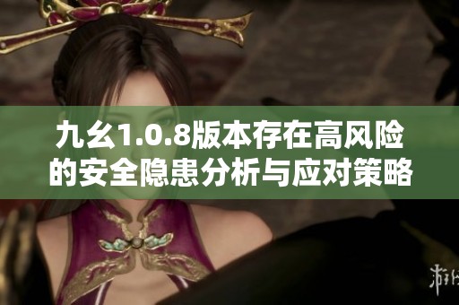 九幺1.0.8版本存在高风险的安全隐患分析与应对策略