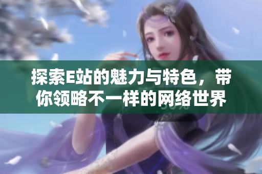 探索E站的魅力与特色，带你领略不一样的网络世界
