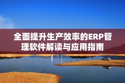 全面提升生产效率的ERP管理软件解读与应用指南