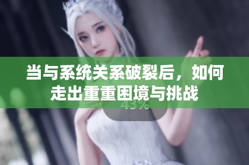 当与系统关系破裂后，如何走出重重困境与挑战
