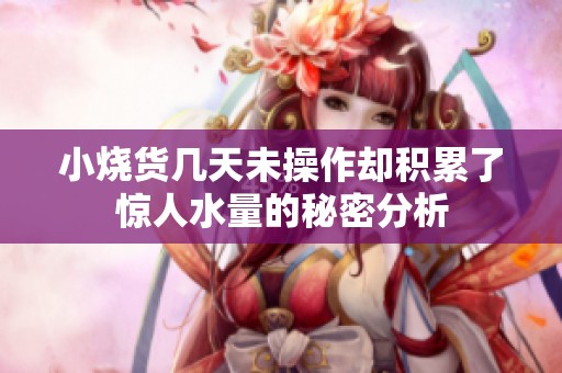小烧货几天未操作却积累了惊人水量的秘密分析