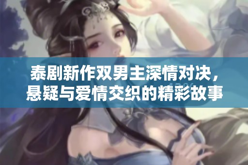 泰剧新作双男主深情对决，悬疑与爱情交织的精彩故事