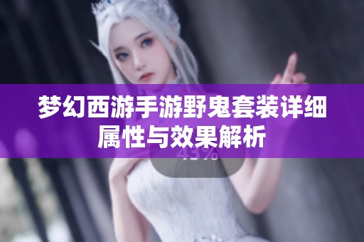梦幻西游手游野鬼套装详细属性与效果解析