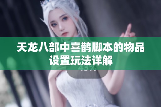 天龙八部中喜鹊脚本的物品设置玩法详解
